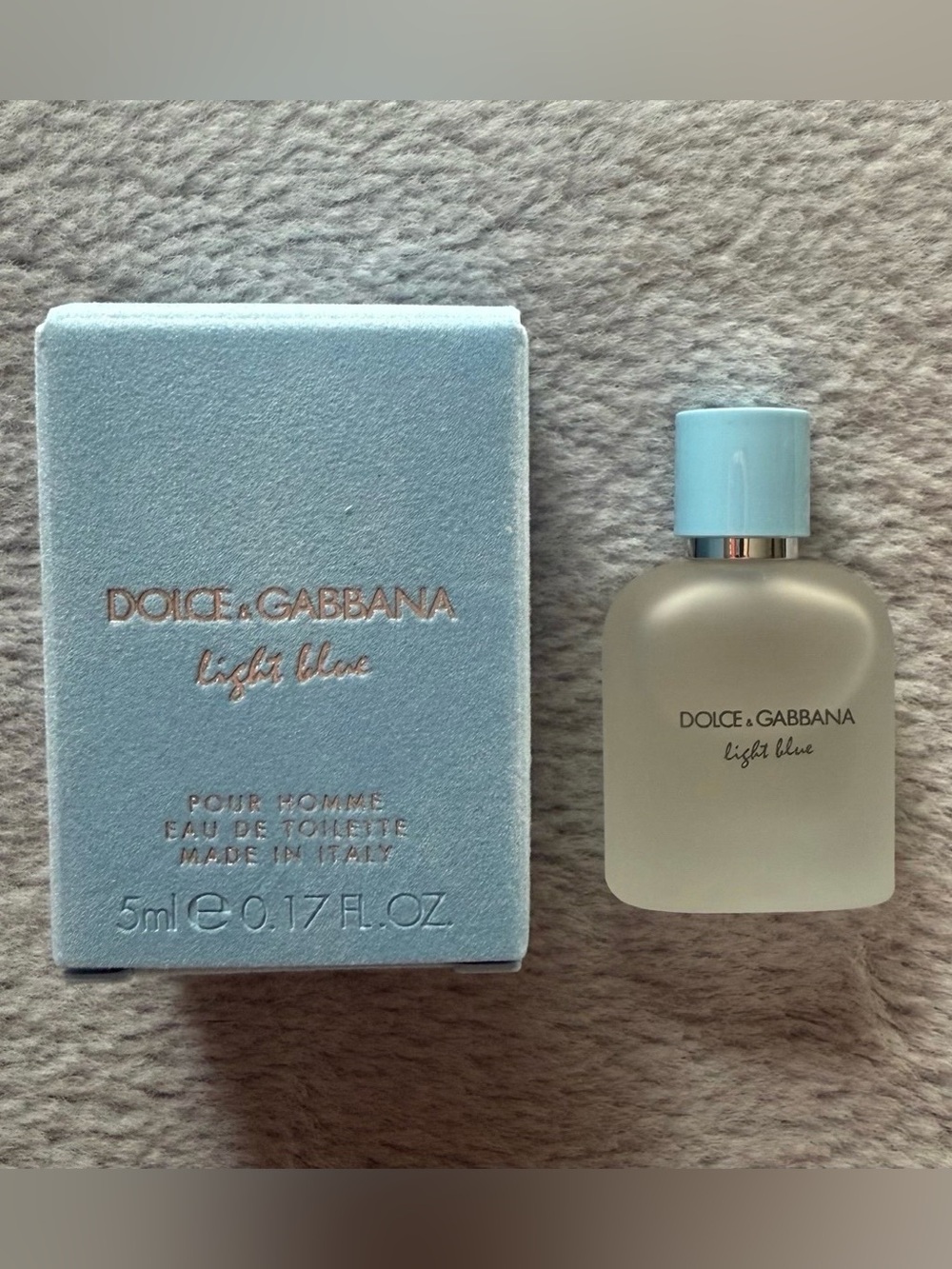 NIB Dolce & Gabbana Light Blue Pour Homme 0.17 oz